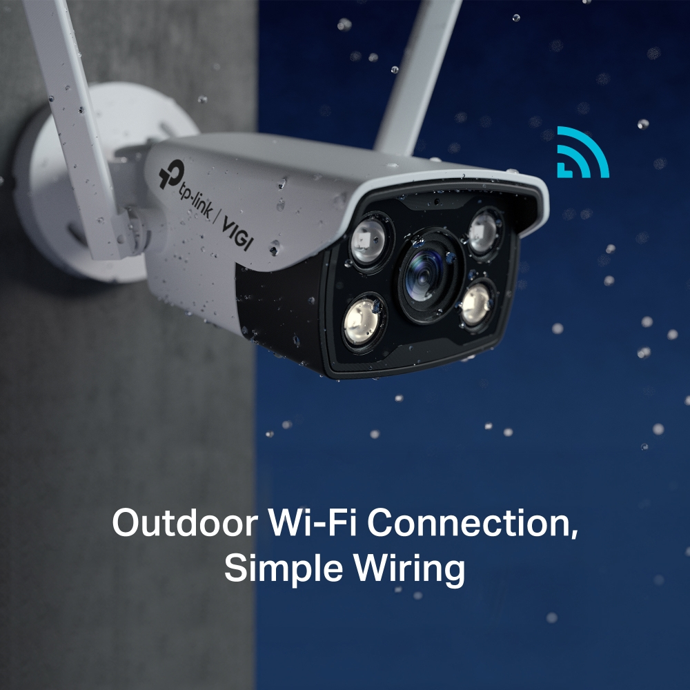 TP-Link Vigi C340-W(4mm) 4MP Outdoor Full-Colour Wi-Fi Bullet Network Camera - Image 3
