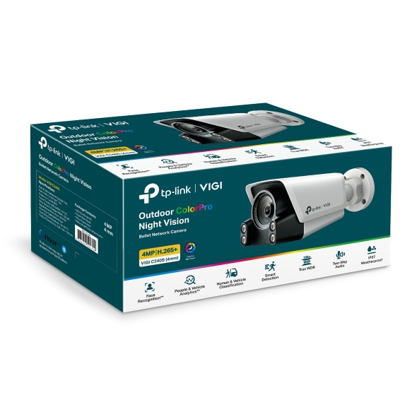 TP-Link Vigi C340S(4mm) 4MP Outdoor ColourPro Night Vision Bullet Network Camera - Image 2