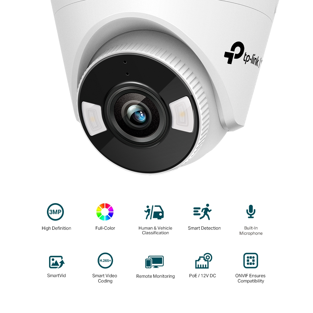 TP-Link Vigi C430(4mm) 3MP Full-Colour Turret Network Camera - Image 3