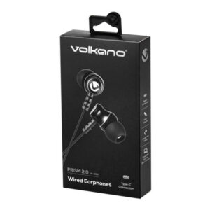 Volkano Prism 3 Series USB-C Earphones Black VK-1019-BK(V2)