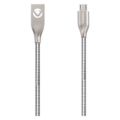 Volkano Iron Series Micro-USB Charge and Data Cable Silver VK-20092-SL