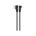 Volkano Iron Series 1.2m Round Metallic Spring Micro USB Cable Black VK-20093-BK
