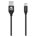 Volkano Weave Series 1.2m Fabric Braided Micro USB Cable Black VK-20107-BK