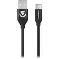 Volkano Weave Series 1.2m 60W Braided Type-C Cable VK-20110-BK