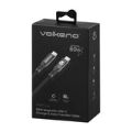 Volkano Weave Series 60W Type-C Male to Male Cable 1.8m Black VK-20239-BK