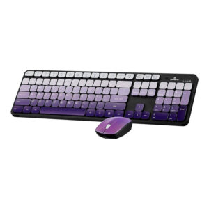 Volkano Prism Series Wireless Keyboard and Mouse Combo – Purple VK-20248-PR