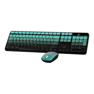 Volkano Prism Series Bluetooth Wireless Keyboard and Mouse Teal VK-20248-TL