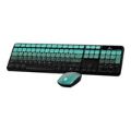 Volkano Prism Series Bluetooth Wireless Keyboard and Mouse Teal VK-20248-TL