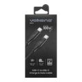 Volkano Nova Series 100W Type-C Male to Male TPE Cable 1.2m Black VK-30086-BK