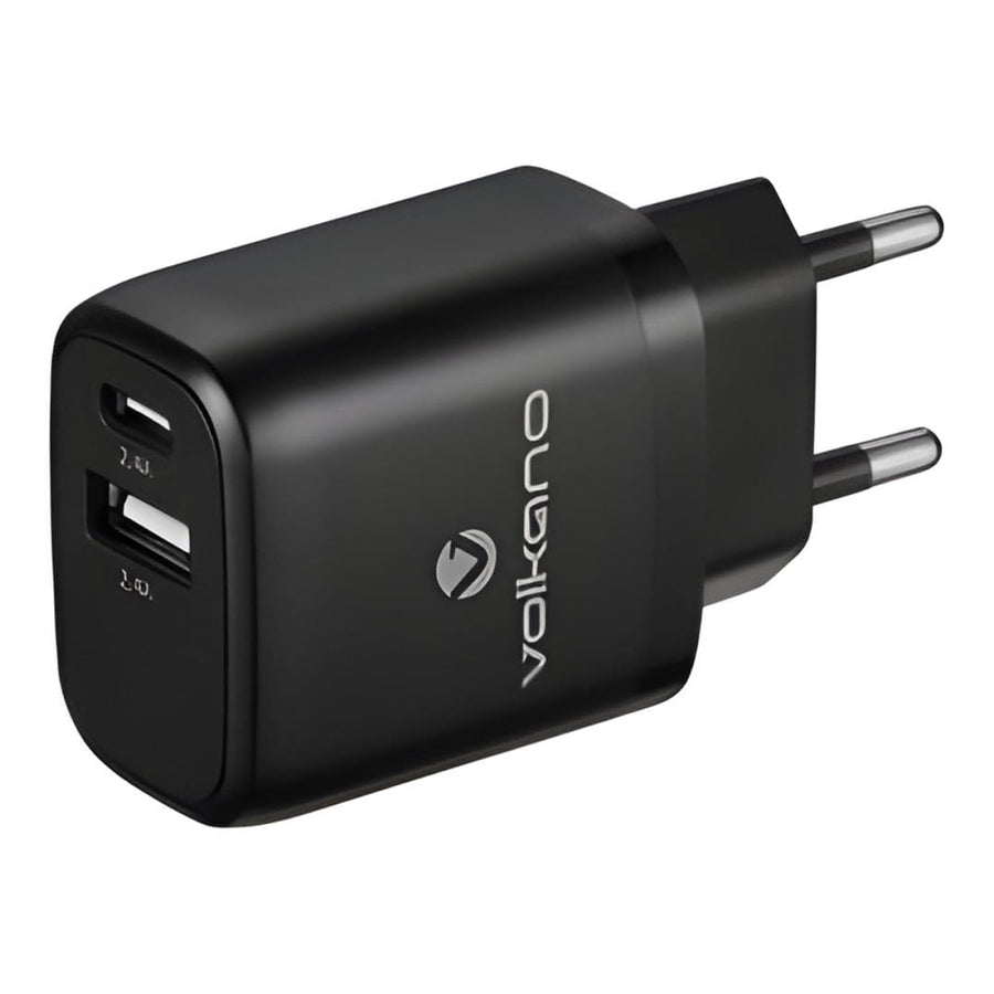 Volkano Volt-C Series 2A USB Wall Charger with USB to Type-C Cable VK-5002C-BK(V2)