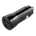 Volkano Cruise Series Car Charger with P.D. and USB Q.C. VK-8049-BK
