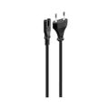 Volkano Presto Series Power Cable 2 Pin Figure 8 to Type-C Euro 1.2m 5a - Black