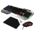Volkano VX Gaming Combat Series Metal Keyboard and Mouse Combo VX-101-BKSL
