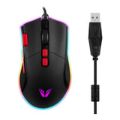 Volkano VX Gaming Morpheus Series Braided Wired RGB Mouse VX-160-BK