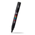 POSCA PC-1M Bullet Tip Fine 0.7mm Extra Water Based Paint Marker - Black 6-pack WBM-PC1M-BLK