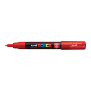 POSCA PC-1M Bullet Tip Fine 0.7mm Extra Water Based Paint Marker - Red 6-pack WBM-PC1M-RED