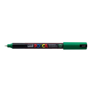 POSCA PC-1MR Metal Tip Fine 0.7mm Ultra Water Based Paint Marker - Green 6-pack WBM-PC1MR-GRN