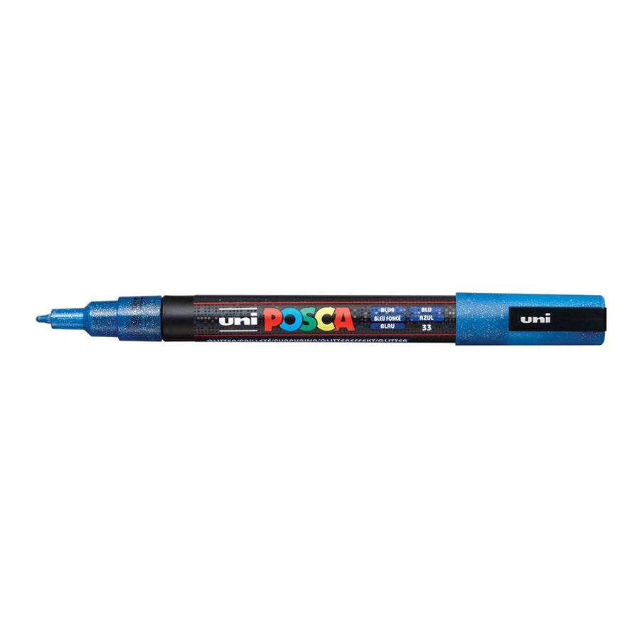POSCA PC-3M Bullet Tip 0.9-1.3mm Water Based Paint Marker - Blue 6-pack WBM-PC3M-BLU