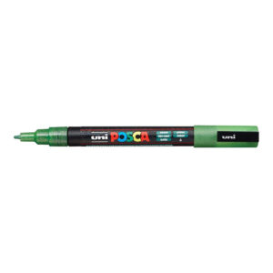 POSCA PC-3M Bullet Tip 0.9-1.3mm Water Based Paint Marker - Green 6-pack WBM-PC3M-GRN