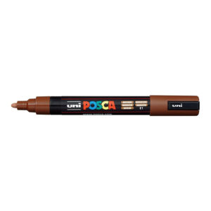 POSCA PC-5M Bullet Tip 1.8-2.5mm Medium Water Based Paint Marker - Brown 6-pack WBM-PC5M-BRN