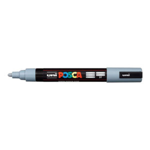 POSCA PC-5M Bullet Tip 1.8-2.5mm Medium Water Based Paint Marker - Grey 6-pack WBM-PC5M-GRY