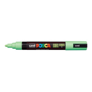 POSCA PC-5M Bullet Tip 1.8-2.5mm Medium Water Based Paint Marker - Light Green 6-pack WBM-PC5M-LGRN