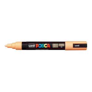 POSCA PC-5M Bullet Tip 1.8-2.5mm Medium Water Based Paint Marker - Light Orange 6-pack WBM-PC5M-LORG