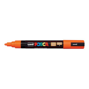 POSCA PC-5M Bullet Tip 1.8-2.5mm Medium Water Based Paint Marker - Orange 6-pack WBM-PC5M-ORG