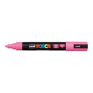 POSCA PC-5M Bullet Tip 1.8-2.5mm Medium Water Based Paint Marker - Pink 6-pack WBM-PC5M-PNK