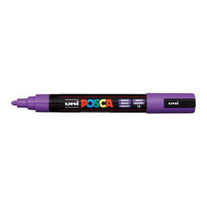 POSCA PC-5M Bullet Tip 1.8-2.5mm Medium Water Based Paint Marker - Violet 6-pack WBM-PC5M-VIO