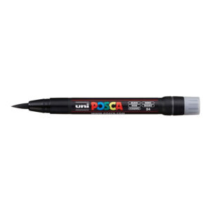 POSCA PCF-350 Brush Tip Water Based Marker - Black 5-pack WBM-PCF350-BLK