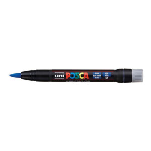 POSCA PCF-350 Brush Tip Water Based Marker - Blue 5-pack WBM-PCF350-BLU