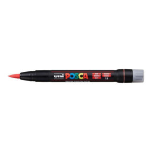 POSCA PCF-350 Brush Tip Water Based Marker - Red 5-pack WBM-PCF350-RED