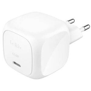 Belkin 65W BoostCharge Mobile Device AC Fast charging Indoor Wall Charger White WCA011KQWH