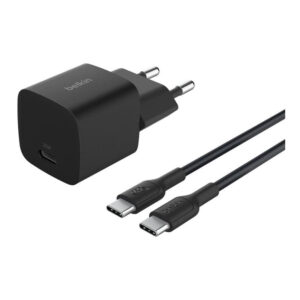 Belkin BoostCharge 25W Type-C Wall Charger with Type-C Cable 1m WCA012KQ1MBK-B6