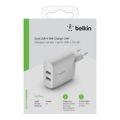 Belkin 24W Dual USB-A Wall Charger White WCB002VFWH
