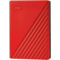 WD My Passport 4TB USB 3.2 External HDD Red WDBPKJ0040BRD