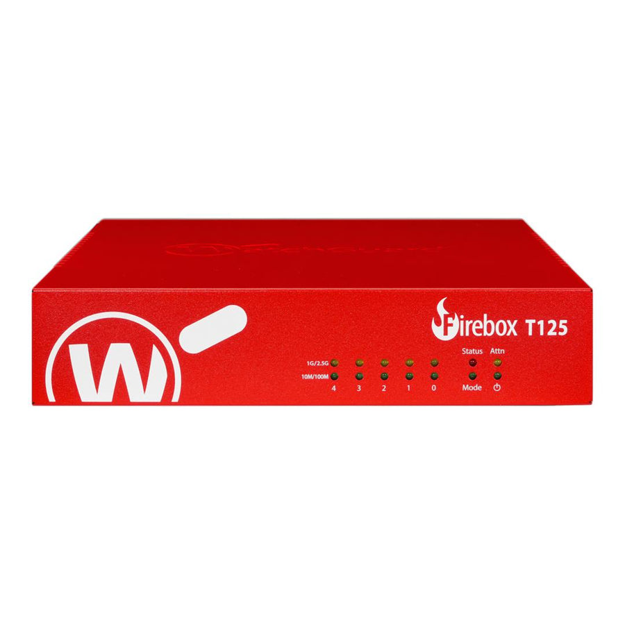 WatchGuard Firebox T125 with 4-year Standard Support