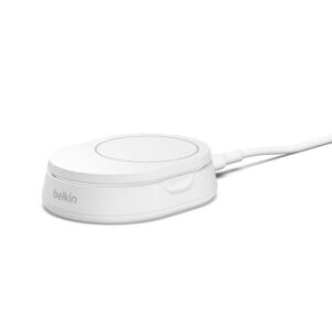 Belkin BoostCharge Pro 15W Adjustable Wireless Magnetic Charging Station with Qi2 – White WIA008VFWH