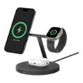 Belkin BoostCharge Pro 3-in-1 Charging Dock with Qi2 MagSafe Charger Black WIZ032KQBK