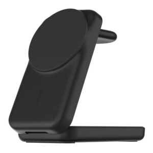 Belkin UltraCharge 25W 3-in-1 Qi2 Square Magnetic Charger Black WIZ036KQBK
