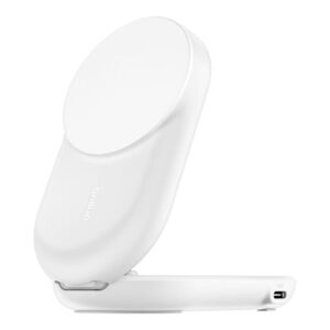 Belkin UltraCharge 25W 2-in-1 Qi2 Round Magnetic Charger White WIZ039KQWH