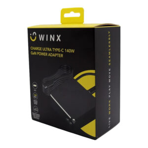 WINX 140W Charge Ultra USB-C GaN Power Adapter Black WX-DC106