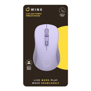 WINX CLICK Easy 1600DPI 2.4GHz Wireless Mouse Purple WX-KB111