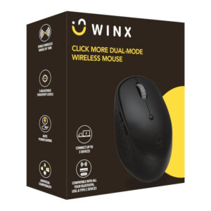 WINX CLICK More Dual-Mode Wireless Mouse Black WX-KB113