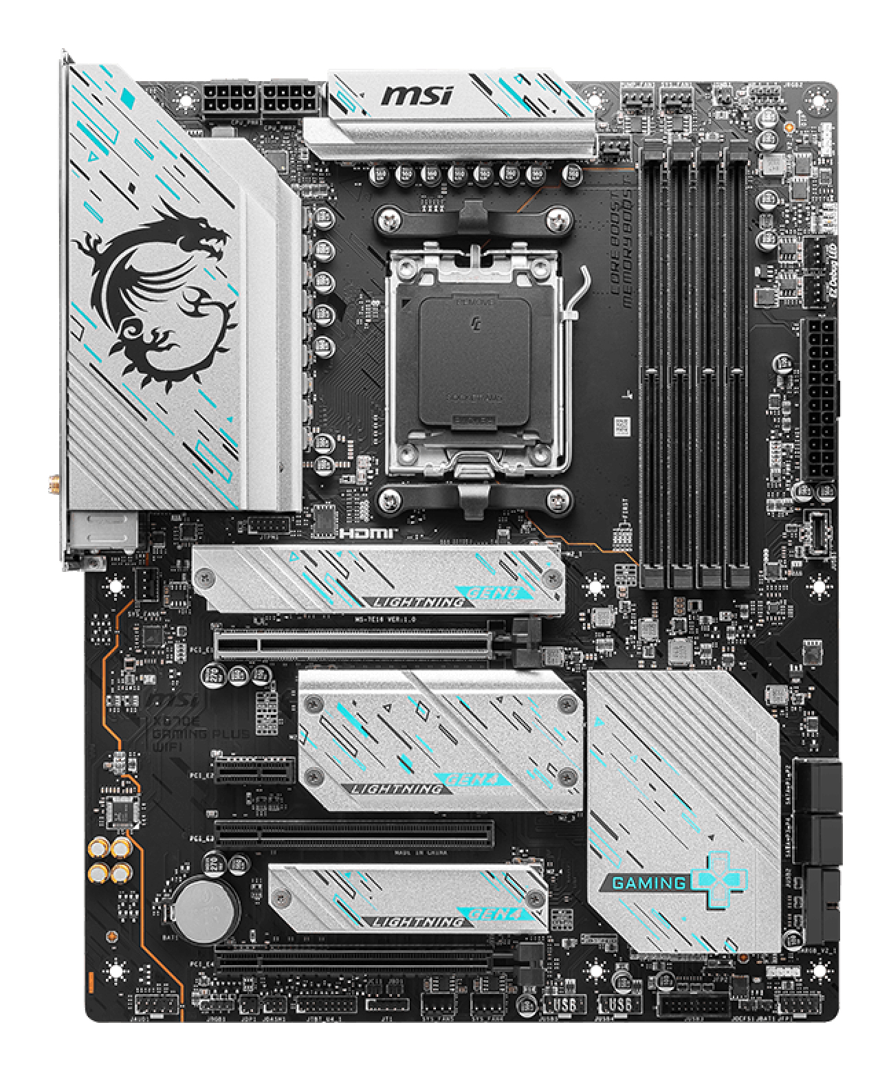 MSI X670E Gaming Plus Wi-Fi AMD Socket AM5 ATX Motherboard - Image 2
