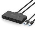 Ugreen USB-A Switchbox 4-port Interface Switch Hub Black 30768