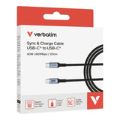 Verbatim 1.2m USB-C to USB-C 60W Sync & Charge Cable Black 31845