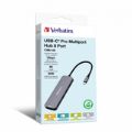 Verbatim CMH-08 8-in-1 Type-C Hub Silver 32151