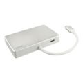 Lindy 3-port USB 3.1 Type-C Hub with Power Delivery White 43092